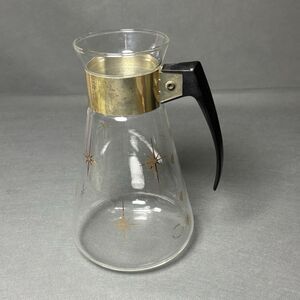 Vintage Pyrex Carafe Atomic Star Burst 6-Cup Coffee Pot Carafe 1960s - No Lid